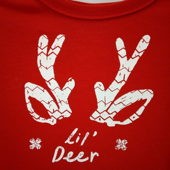 Wondershop Set Lil Deer Red Snug Pajamas Sleepwear 100% Cotton 10 - Picture 10 of 11